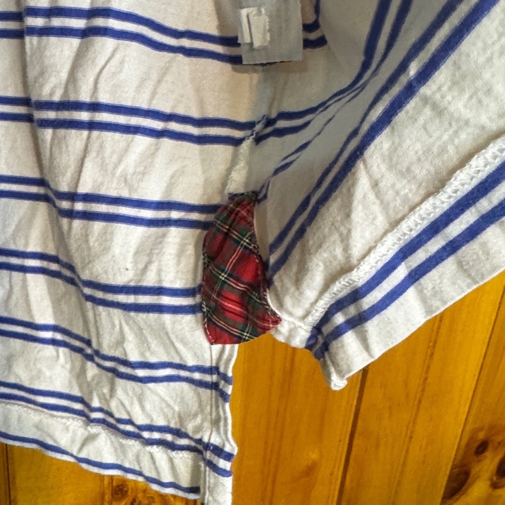 Polo Golf Ralph Lauren Vintage Lisle Striped Polo Shirt in Blue and White - Picture 9 of 11